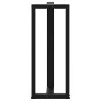 Bartafelpoten 2 st T-vormig 40x35x(100-101) cm staal zwart - thumbnail