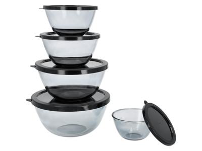 SILVERCREST Glazen schalen 5-delig (Zwart)