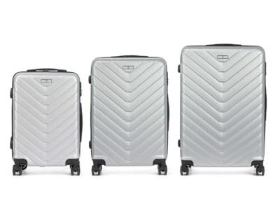 Kofferset Lichtgrijs 3 Onderdelen