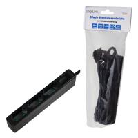 LogiLink LPS229B Stekkerdoos 3-voudig Zwart Contourstekker 1 stuk(s) - thumbnail