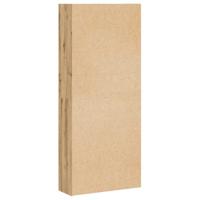 Boekenkast 80x30x189 cm bewerkt hout artisanaal eikenkleur - thumbnail