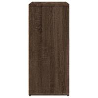 Dressoir 60x31x70 cm bewerkt hout bruin eikenkleurig - thumbnail