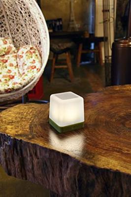 Lutec Table Cube LED-Solarlamp (groen)