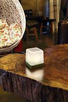 Lutec Table Cube LED-Solarlamp (groen) - thumbnail
