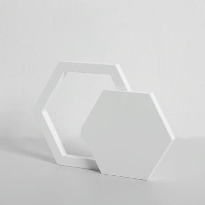 Hexagon + holle zeshoek massief hout geometrische veelhoek camera rekwisieten creatieve fotografie ornamenten