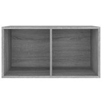 Opbergbox voor LP's 71x34x36 cm bewerkt hout grijs sonoma eiken - thumbnail