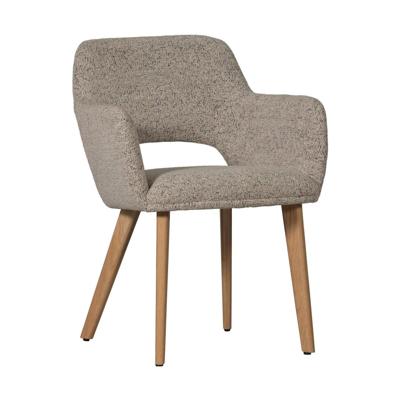 WOOOD Eetkamerstoel 'Murat' Chenille, kleur Naturel