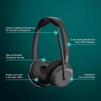 EPOS Impact 1060T ANC On Ear headset Bluetooth Stereo Zwart Noise Cancelling Headset Computer - thumbnail