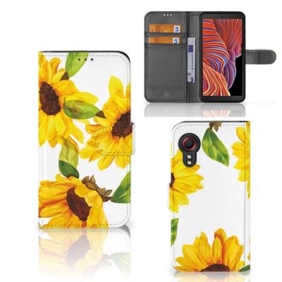 Hoesje voor Samsung Galaxy Xcover 5 Zonnebloemen Hoesje voor Samsung Galaxy Xcover 5 Zonnebloemen