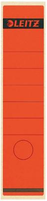 Leitz rugetiketten, zelfklevend, ft 6,1 x 28,5 cm, pak van 10 stuks, rood