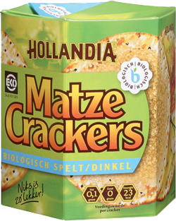 Hollandia Biologische Matze Crackers Spelt 100gr