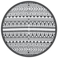 Buitenkleed 120 cm polypropeen zwart - thumbnail