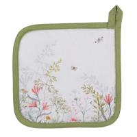 Clayre & Eef pannenlap bloemen 20x20cm - thumbnail