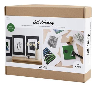 Creativ Company Groepsset gelprinten, kleurrijke prints, 1 doos