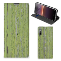 Sony Xperia L4 Book Wallet Case Green Wood - thumbnail