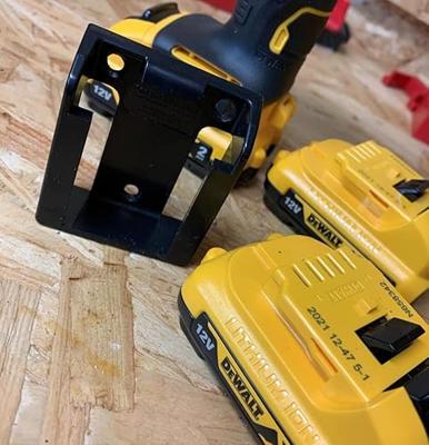 StealthMounts BM-DW12-BLK-6 Accuhouders voor DeWalt 12v | Zwart | 6 stuks - BM-DW12-BLK-6