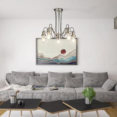 Searchlight Industriële hanglampOlivia Ø 49cm - 1065-5SS