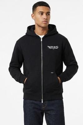 Croyez Homme Talk And Play Zip Hoodie Crb20026001 Hoodies 49001 Black