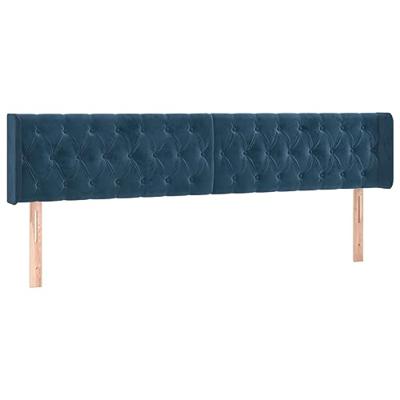 Bedframe zonder matras 120x190 cm fluweel donkerblauw