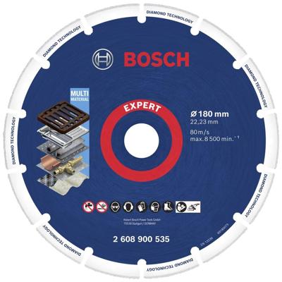 Bosch Accessories 2608900535 M14 Diamanten doorslijpschijf Diameter 180 mm Boordiameter 22.23 mm 1 stuk(s) Bosch Accessories 2608900535 M14 Diamanten doorslijpschijf Diameter 180 mm Boordiameter 22.23 mm 1 stuk(s)
