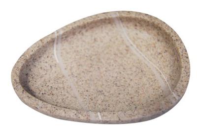 Zeephouder Sapho Little Rock Vrijstaand 12.5x9x3.5 cm Polyresin Beige Sapho - thumbnail