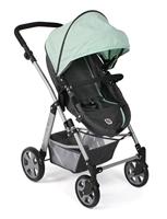 Combi-poppenwagen Nele - Melange Antraciet Mint - thumbnail