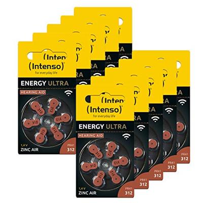 Intenso Batterij voor hoortoestel PR41-312 1.45 V 60 stuk(s) 148 mAh Zink-lucht 7504436MP Intenso Batterij voor hoortoestel PR41-312 1.45 V 60 stuk(s) 148 mAh Zink-lucht 7504436MP