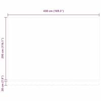 Luifel automatisch uittrekbaar LED 450x300 cm antraciet en wit - thumbnail