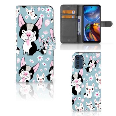 Motorola Moto E32 | Moto E32s | Telefoonhoesje | Met pasjeshouder | Hondjes