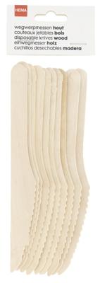 HEMA Wegwerpmessen hout 10 stuks