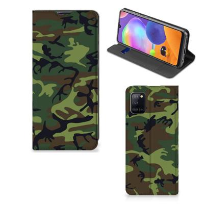 Samsung Galaxy A31 | Hoesje met Magneet | Army Dark Samsung Galaxy A31 | Hoesje met Magneet | Army Dark