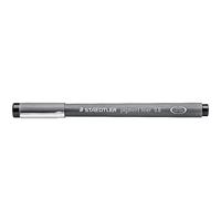 Staedtler pigment liner fineliner, ronde punt, schrijfbreedte 0,8 mm, zwart - thumbnail