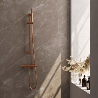 Douchekraanset Brauer Copper Carving Opbouw Met Glijstang En Staafhanddouche Geborsteld Koper Brauer Douchekraanset Brauer Copper Carving Opbouw Met Glijstang En Staafhanddouche Geborsteld Koper Brauer