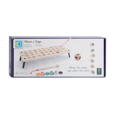 BS Toys whack a shape houten spel