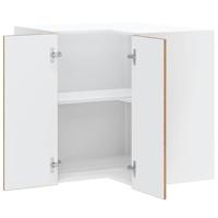 Keukenwandhoekkast Lucca bewerkt hout oud houtkleurig - thumbnail