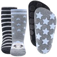 Ewers antislip sokken Stoppi 2-pack Dino grau melange-16-17 - thumbnail