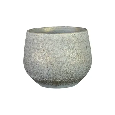 Bloempot Noor Metalic Grey Ø16cm Bloempot Noor Metalic Grey Ø16cm