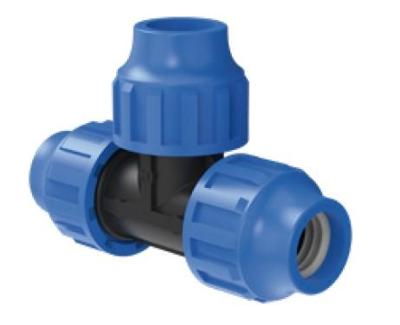 Kirchhoff PP T-stuk, 25 mm, klemkoppeling voor HDPE - 984844217