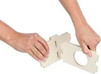 TRIXIE KNAAGDIERHUIS 2 KAMERS ONBEHANDELD HOUT NATUREL 25X25X12 CM - thumbnail