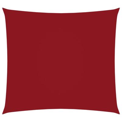 Zonnescherm vierkant 3,6x3,6 m oxford stof rood