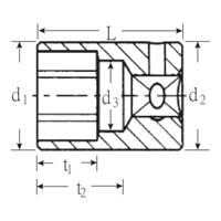 Stahlwille 40 AD 9/16 01530034 Dubbel zeskant Dopsleutelinzetstuk 9/16 1/4 (6.3 mm) - thumbnail