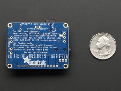 Adafruit Stereo 20W digitale audio-versterker - MAX9744 - Class D