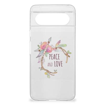 Google Pixel 8 Telefoonhoesje met Naam Boho Text Google Pixel 8 Telefoonhoesje met Naam Boho Text