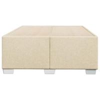 Bedframe zonder matras 120x200 cm stof crèmekleurig - thumbnail