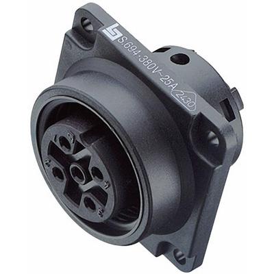 binder 99-0712-00-05 Ronde connector Schroefvergrendeling Totaal aantal polen: 4 + PE Serie (ronde connectoren): 694 1 stuk(s)