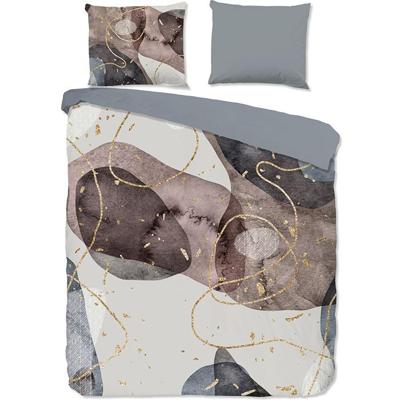 Good Morning Dekbedovertrek "moderne print" - Grijs - (140x200/220 cm) - Katoen