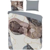 Good Morning Dekbedovertrek "moderne print" - Grijs - (140x200/220 cm) - Katoen - thumbnail