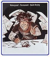 Fineliner sakura pm 6 breedtes brushpen pn zwart | 6 stuks - thumbnail