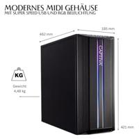 CAPTIVA Advanced Gaming R69-346 AMD Ryzen™ 5 5500 16 GB DDR4-SDRAM 1 TB SSD NVIDIA GeForce RTX 3060 Windows 11 Home Desktop PC Black - thumbnail