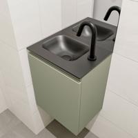 MONDIAZ OLAN 40cm toiletmeubel army. LEX wastafel urban links 1 kraangat - thumbnail